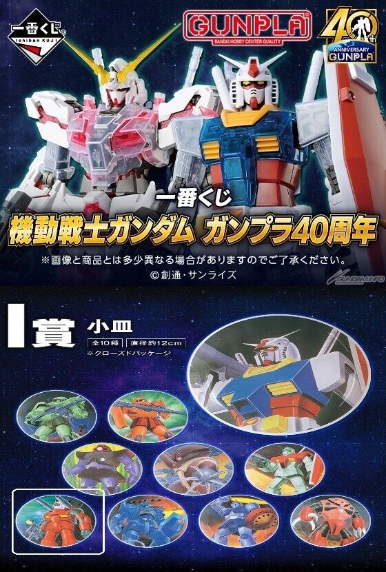 Ichibankuji Mobile Suit Gundam 40Th Anniversary I-Prize Small Plate Guncannon