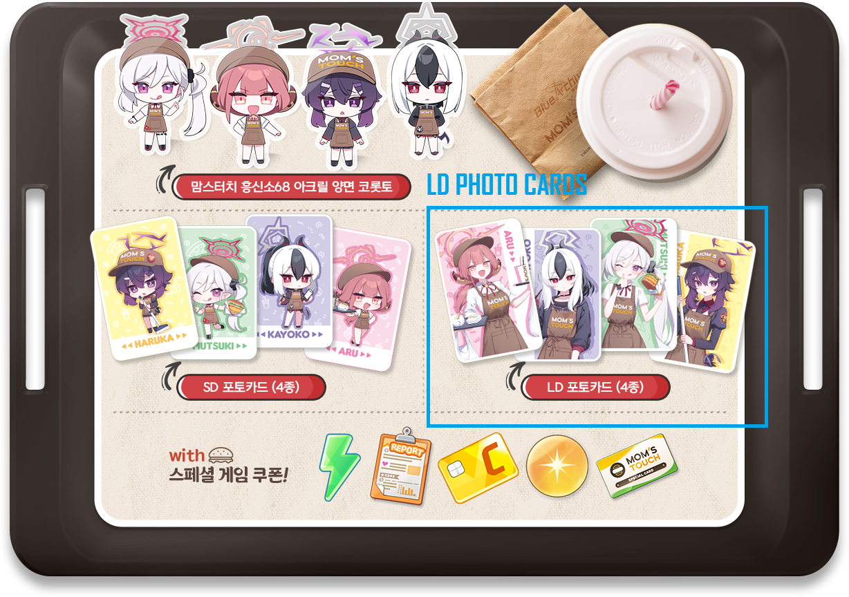Blue Archive Mom's Touch Collaboration Korea Exclusive Kayoko Haruka Aru Mutsuki