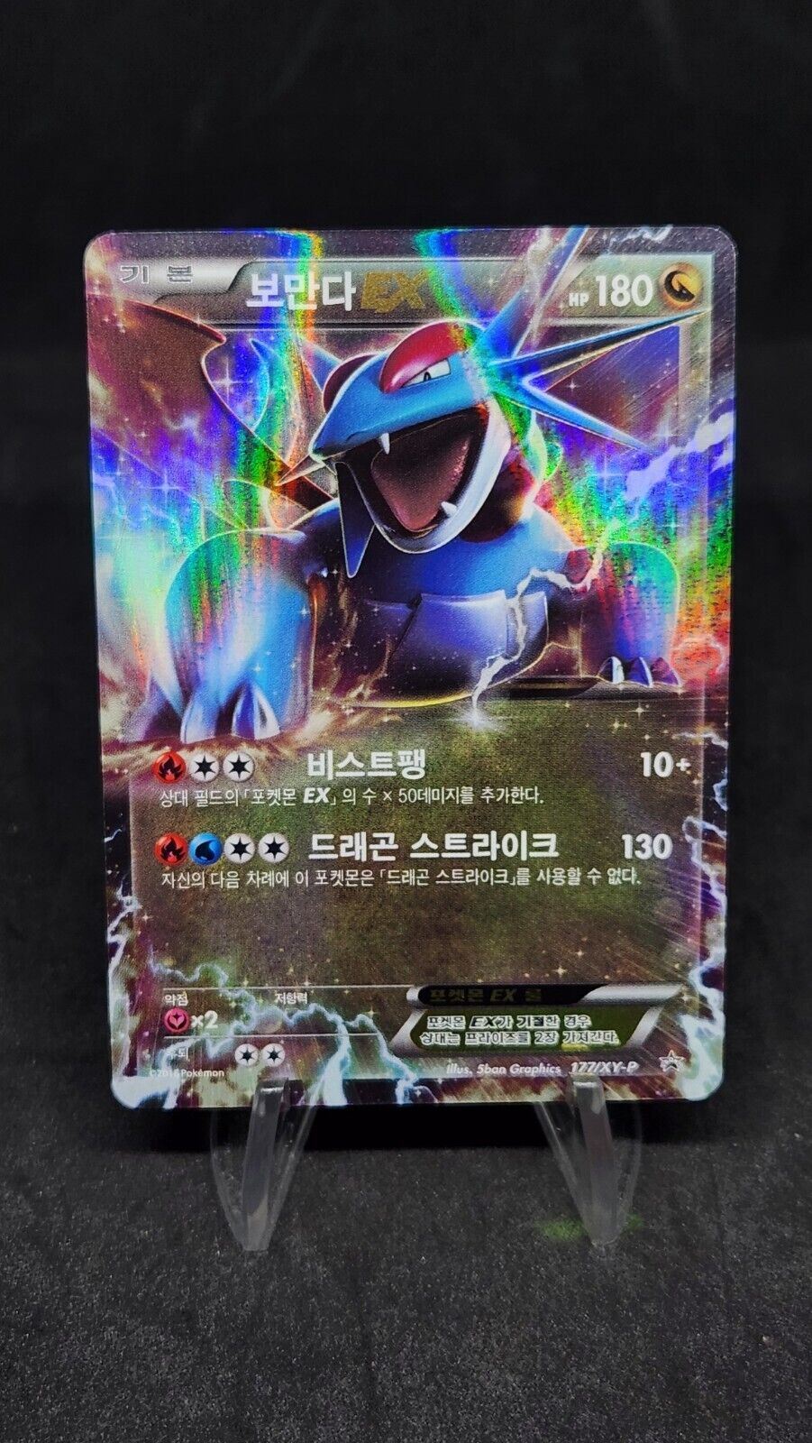 Salamence EX 177/XY-P 2016 Korean League Promo Pokemon Cards MP