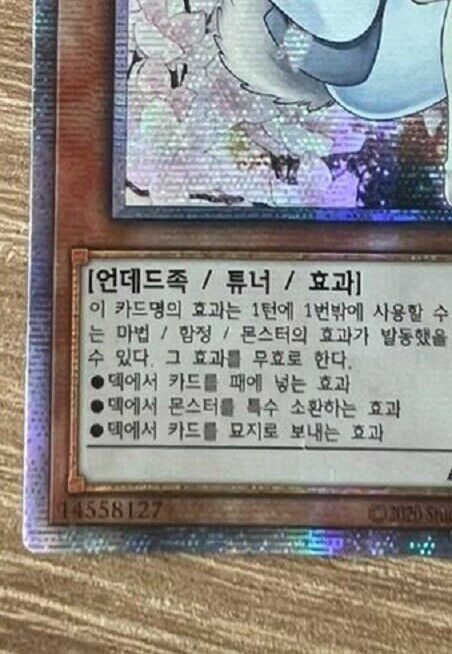 Ash Blossom & Joyous Spring RC03-KR010 Prismatic Secret art Yugioh OCG Korean