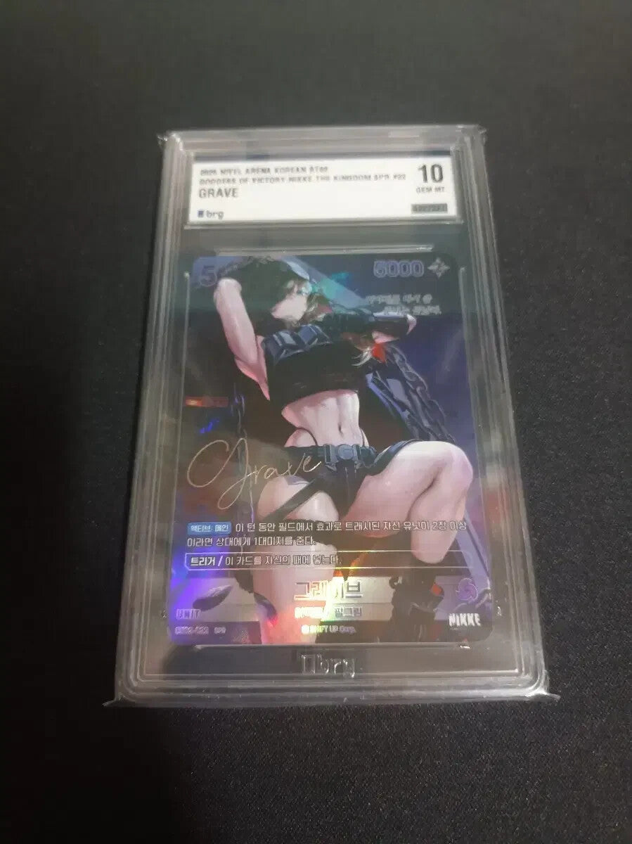 Grave BT02-022 SPR Signature card NIKKE The Kingdom 2025 GEM MT GRADE 10