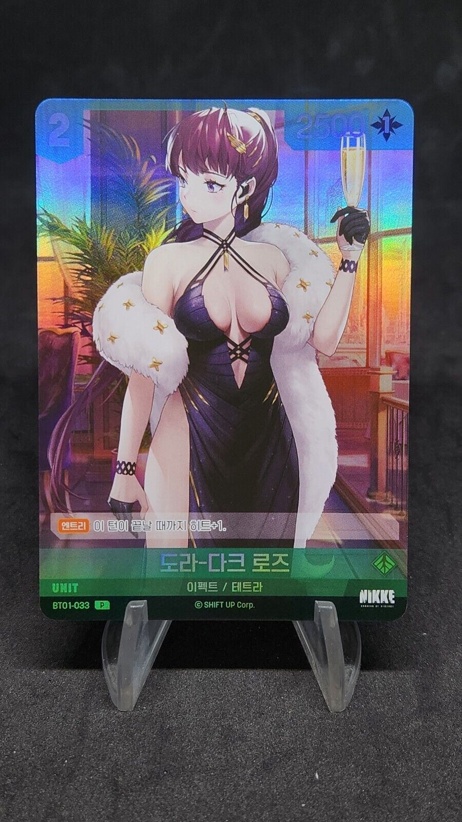 BT01 Nivel Arena Nikke Promo Rapi Dolla Diesel Maiden Moran Holo Korean version