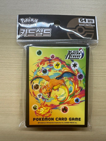 Charizard Card Sleeves 64x Standard Size 2024 Korean League Exclusive