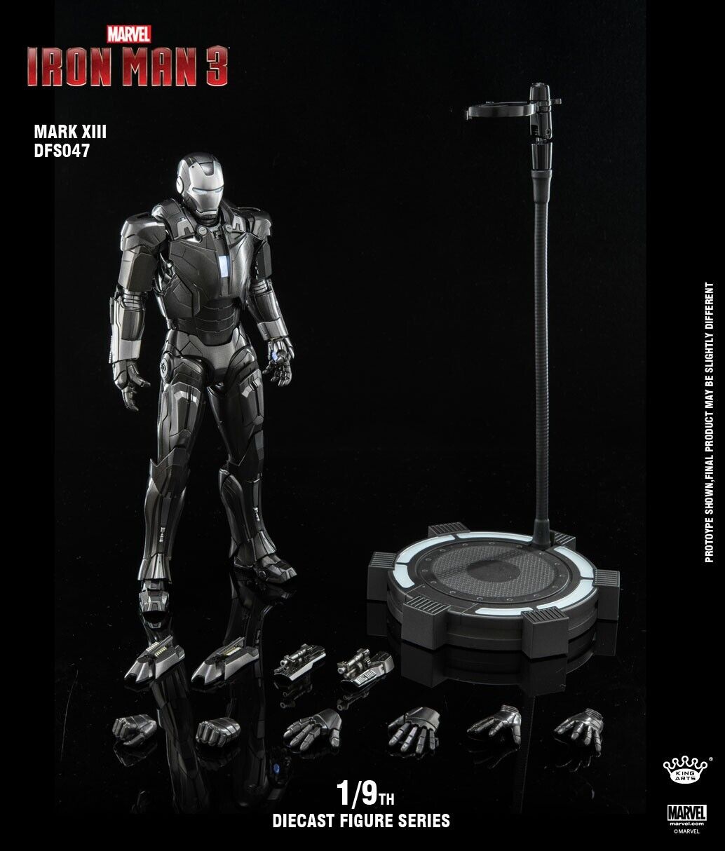 KING ARTS: DFS047 Iron Man 3 1:9 MK13 Hyper-Velocity Suit Prototype Mark 13
