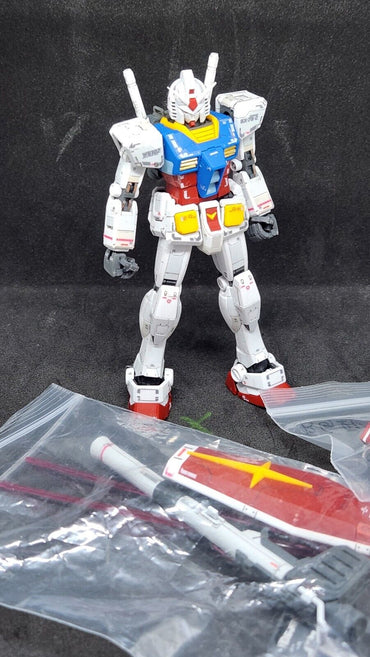 Bandai RG 1/144 RX-78-2 1.0 Assembled Model Kit Matte Finish, Ready to Display