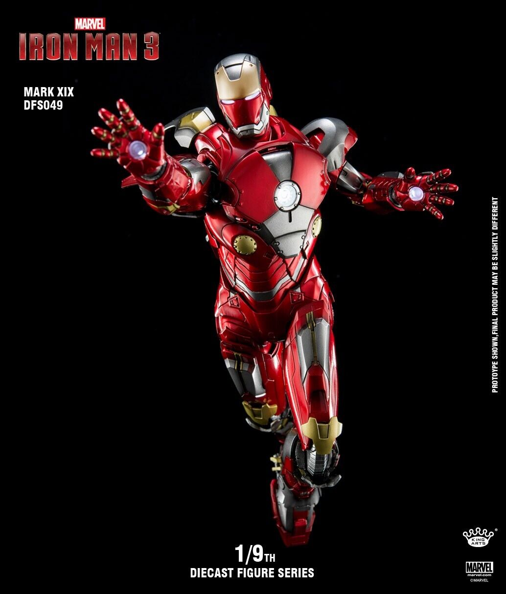 KING ARTS :DFS049 Iron Man 3 1:9 mark 19 Tiger die-cast in stock fast shipping