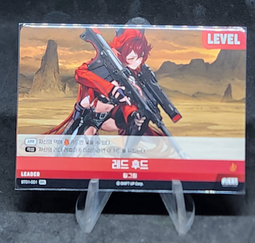 THE REDHOOD BT01-01 SPL Signature card Nivel Area Nikke Encounter RED DASH