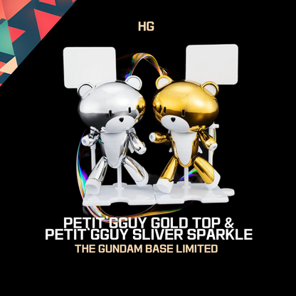 HG 1/144 The GUNDAMBASE LIMITED  Petit'gguy Gold Top & Sliver Sparkle set