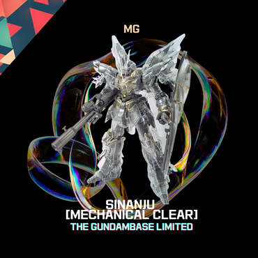 MG 1/100 The Gundam Base Limited Sinanju (Mechanical Clear ver.)