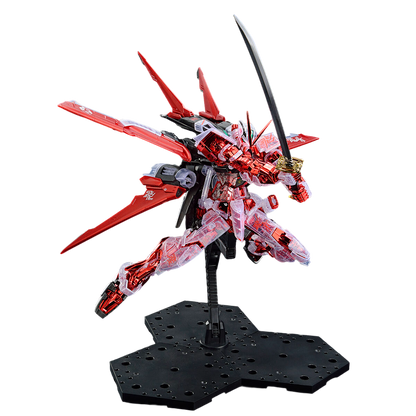 MG 1/100 Astray Red Frame Flight Unit Plated Frame Clear Color The Gundam Base Limited