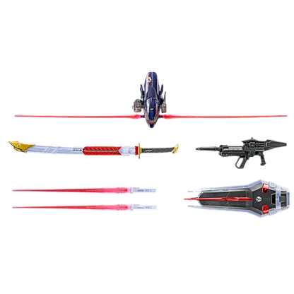 MG 1/100 Astray Red Frame Flight Unit Plated Frame Clear Color The Gundam Base Limited