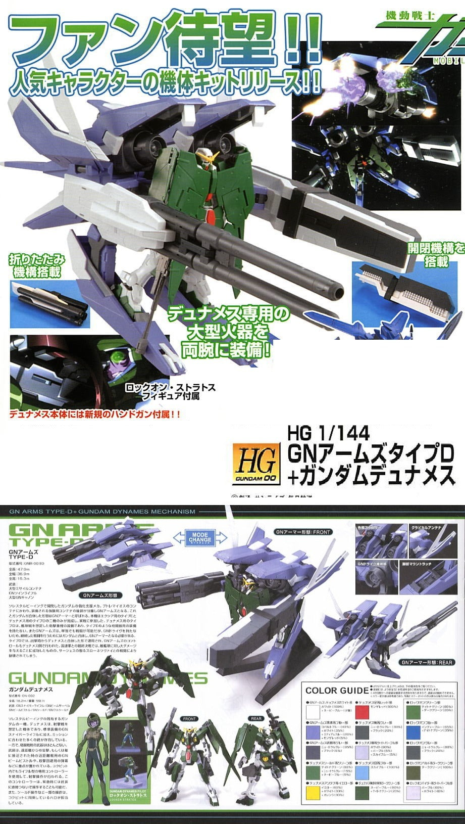 HG #21 GN Arms Type D + Gundam Dynames