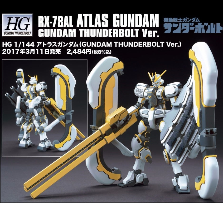 HG 1/144 Kit Gundam RX-78AL Atlas Gundam Thunderbolt Ver