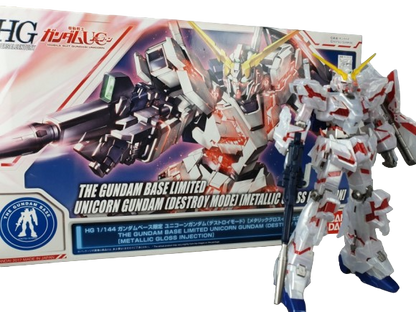 HG Unicorn Gundam(Destroy Mode) [Metallic Gloss Injection ver.] The Gundam Base Limited