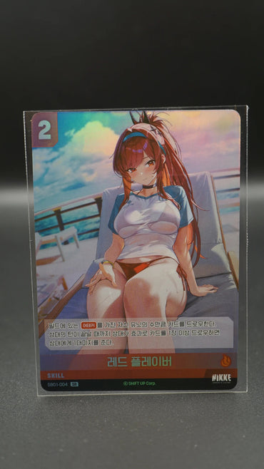 Nikke Nivel Arena Rapi Red Flavor SR SB01-004 Red Hood Full Art Holo KR