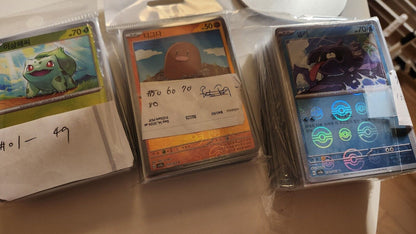 Pokemon 151 Pokeball reverse Holos Complete Set 165 Cards Korean