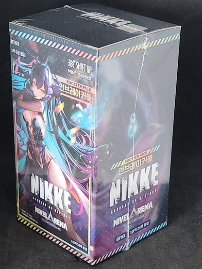 BT03 Unbreakable NIKKE Nivel Arena 1 Case 24 Booster Boxes Korean Ver Seaeld