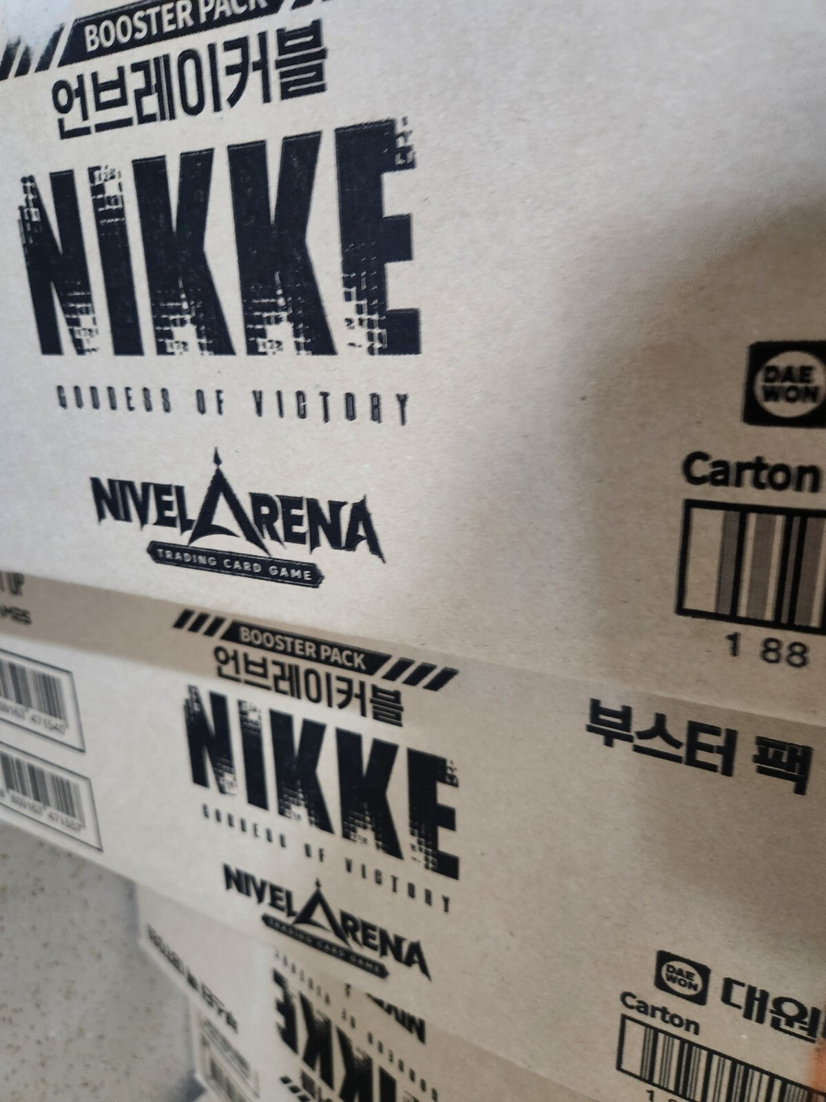 BT03 Unbreakable NIKKE Nivel Arena 1 Case 24 Booster Boxes Korean Ver Seaeld