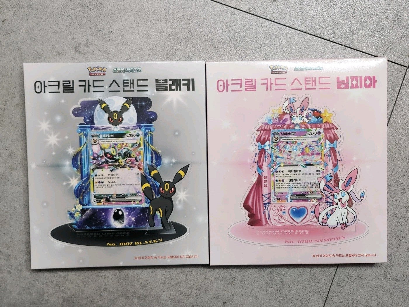 Eevee Evolution Acrylic Display Set Pokémon Promo Stand (9pcs) Korea Exclusvie