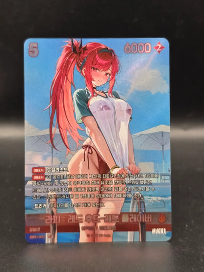 Nikke Goddess of Victory Rapi Red Hood Red Flavor SB01-003 UR Holo KR NM