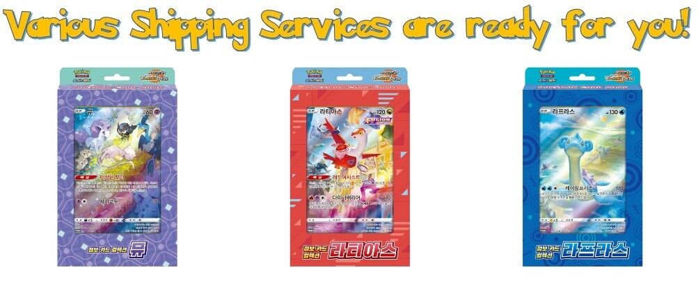 Pokemon Jumbo Card Collection Mew Lapras Latias Set Fast ship Koeran ver.