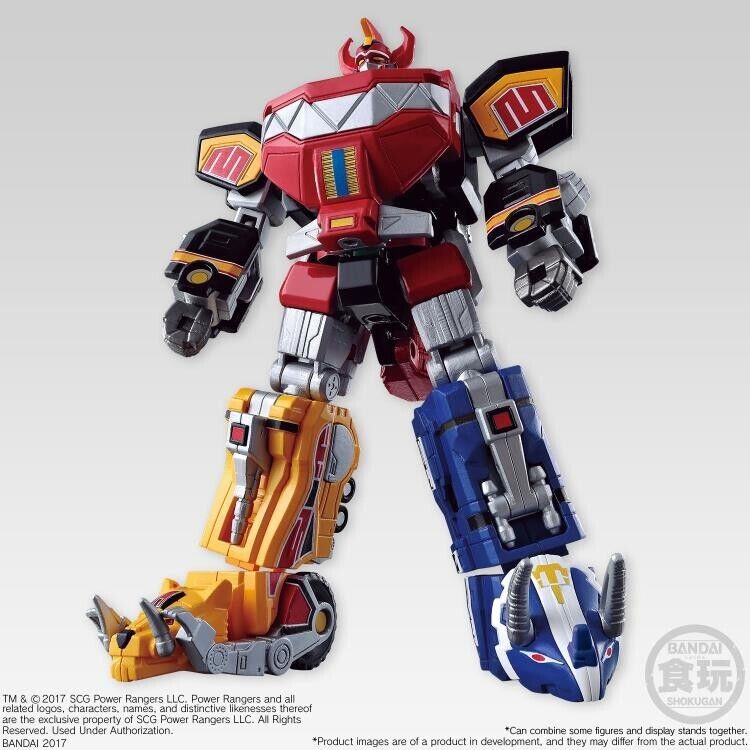 Megazord scale model kit Bandai Super Mini PLA Mighty Morphin Power Rangers