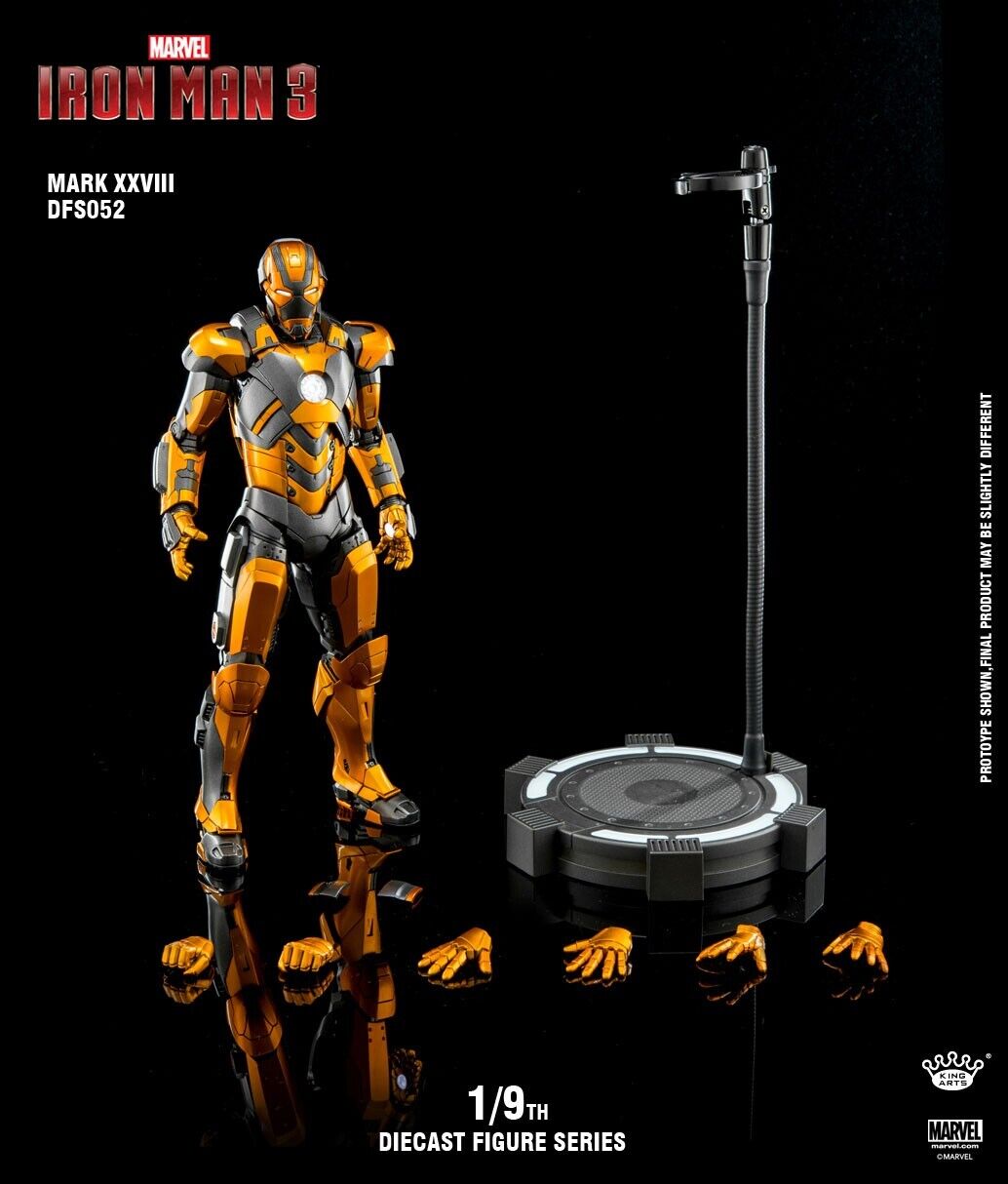 KING ARTS DFS052 Iron Man 3 1:9 Mark 28 die cast in stock fast shipping