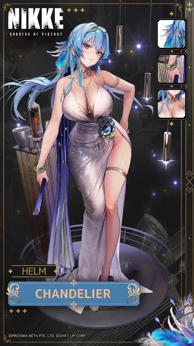 Nikke Nivel Arena Helm Chandelier SR SB01-018 Full Art Holo KR NM