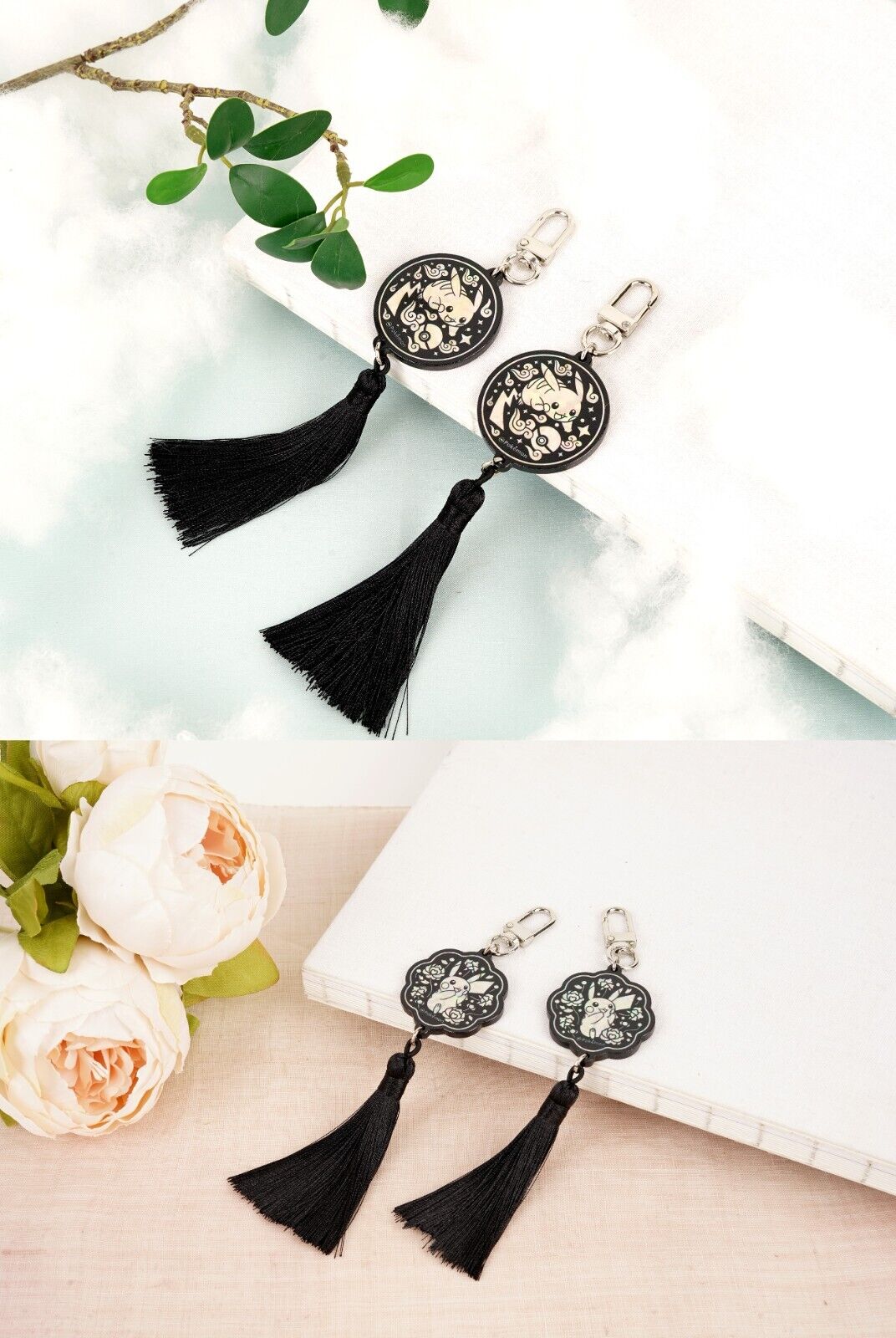 Pikachu Keychain Hanbok Edtion mother-of-pearl lacquerware Keyring