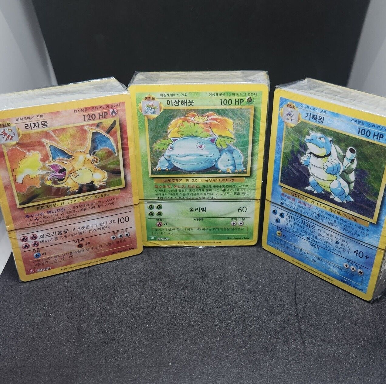 Pokemon Card Game Classic Deck Set Charizard Blastoise Venusaur Sealed Korean