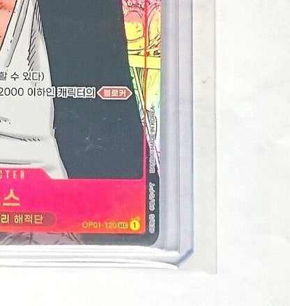 Shanks OP01-120 SEC Manga Parallel Alt art ONE PIECE Card Game excellent Korean