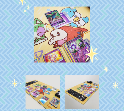 PTCG Pokemon Card Game Rubber Playmat Crayon Touch fast ship
