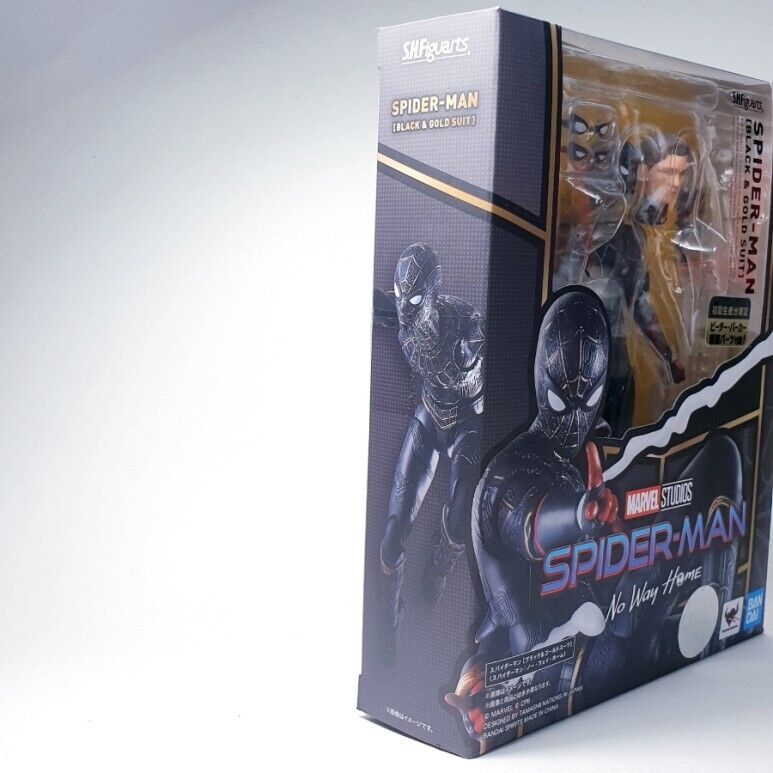 BANDAI S.H.Figuarts SPIDER-MAN : NO WAY HOME SPIDERMAN Black & Gold Suit onhand