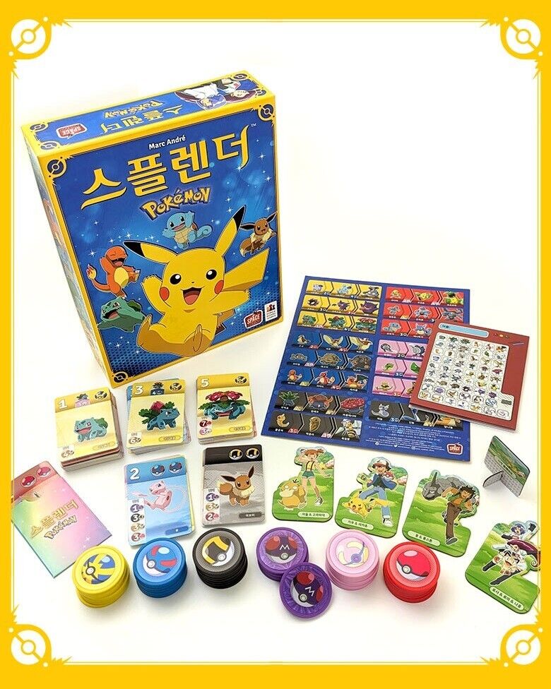 Splendor Pokemon Edition Board Game Korea Exclusive Version Pikachu Korean