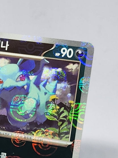 Nidorina Master Ball holo  030/165 SV2a Pokemon Card 151  Pokemon card dented