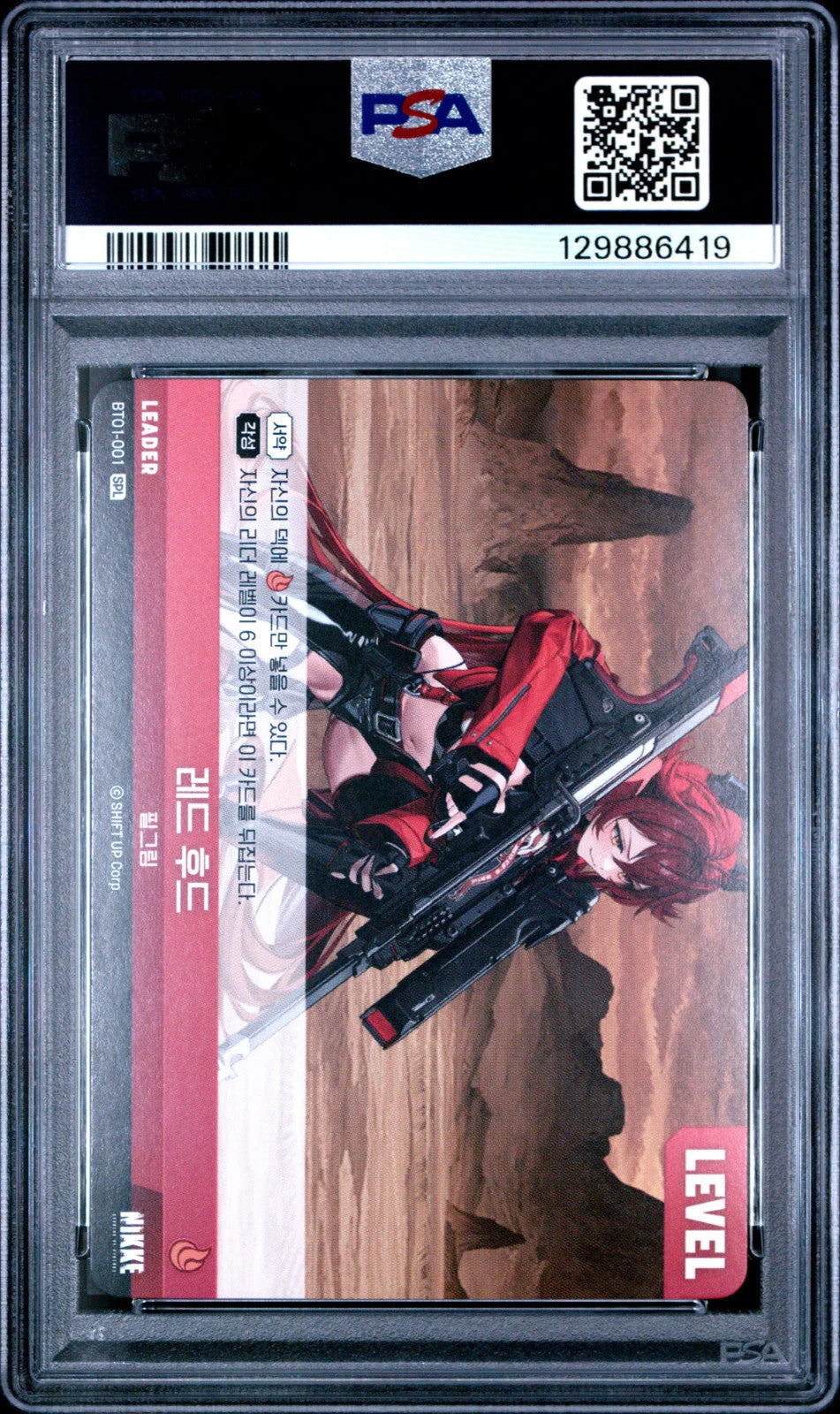 PSA 10 Red Hood SPL Leader BT01-001 Signature Nikke Encounter Pilgrim Korean