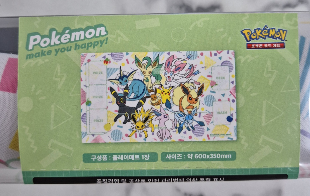 PIKACHU & EEVEE FRIENDS PTCG Playmat deck case 2025 Korea Exclusive full set
