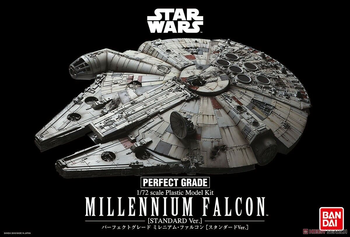 PG BANDAI 1/72 Star Wars Millennium Falcon Standard Ver. Authentic Fast ship