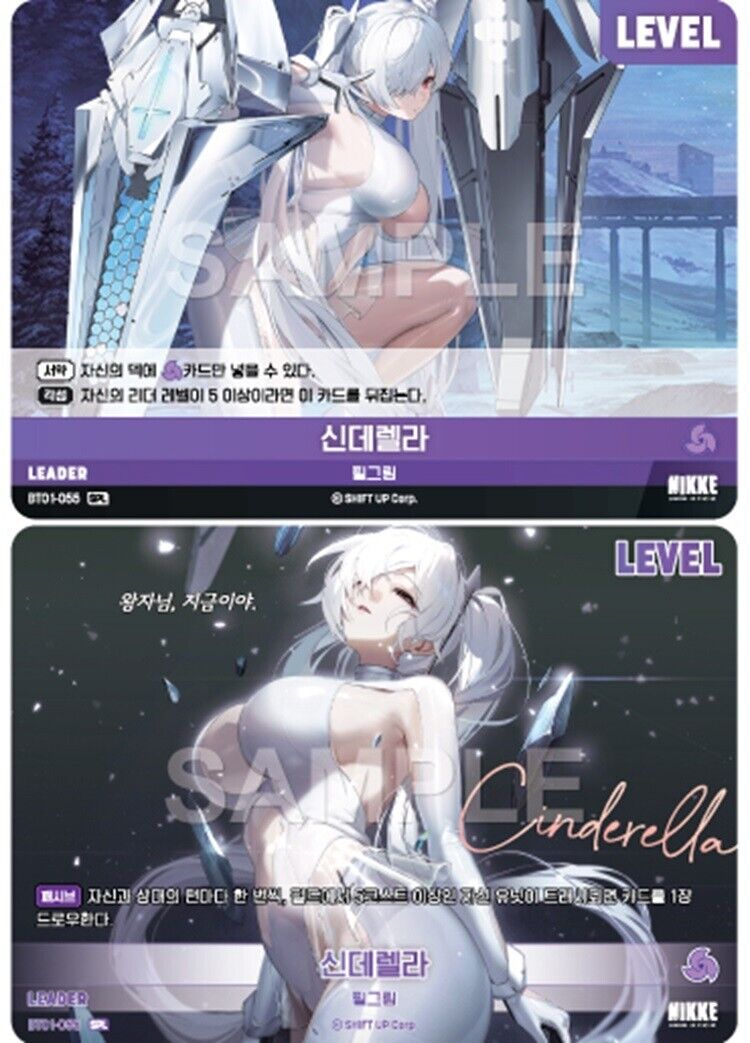 Cinderella LEADER Signature card BT01-055 SPL Nivel Area Nikke EX-NM