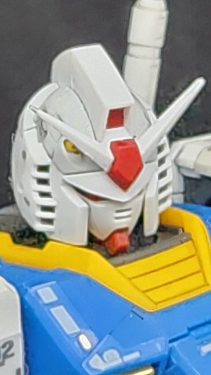 Bandai RG 1/144 RX-78-2 1.0 Assembled Model Kit Matte Finish, Ready to Display