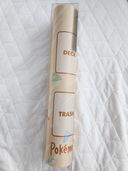 PTCG Pokemon Card Game Rubber Playmat Crayon Touch fast ship