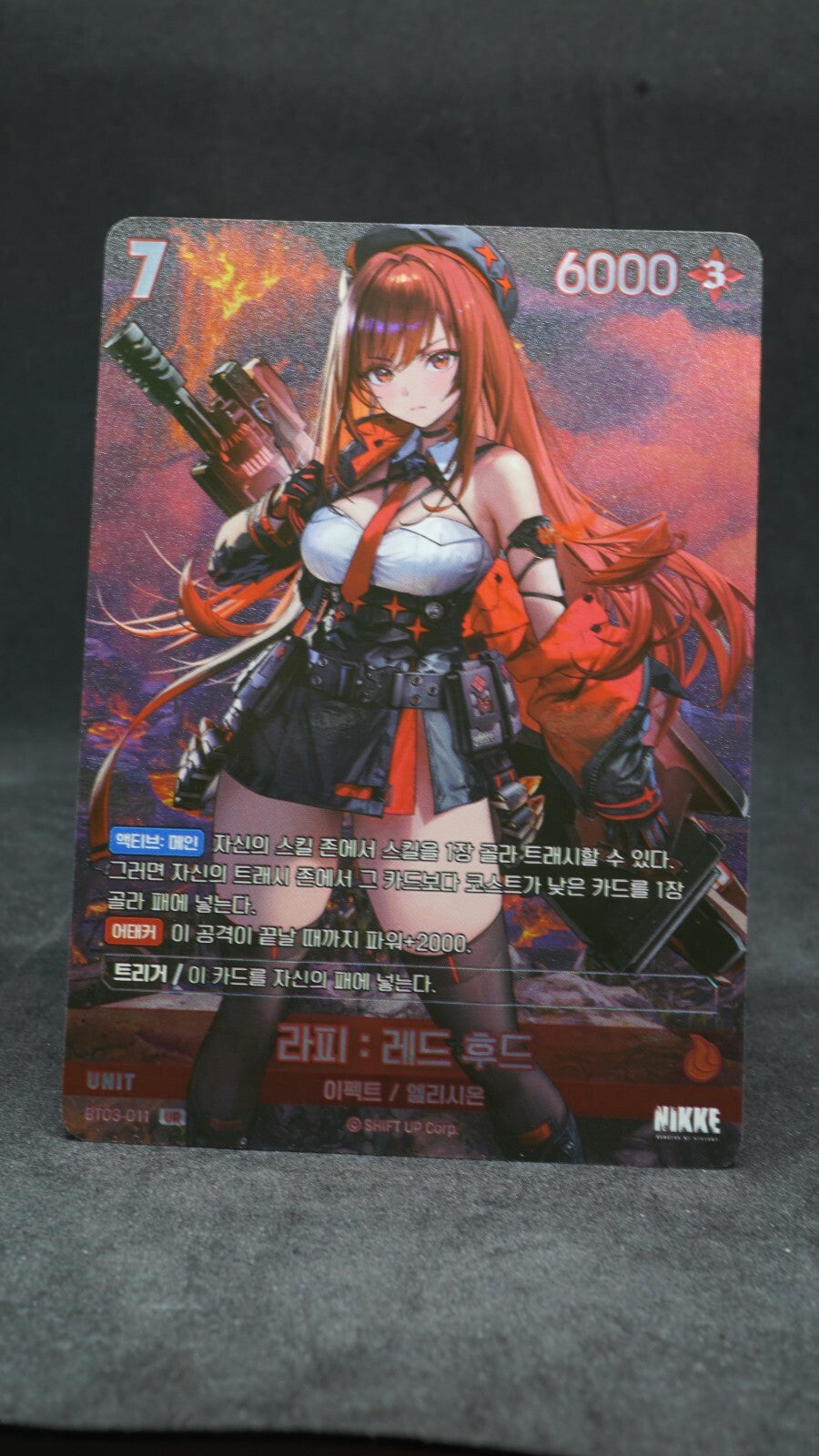Rapi Red Hood BT03-011 UR NM  Nivel Arena Unbreakable Nikke Korean
