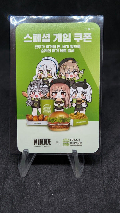 Nikke: Goddess of Victory Frank Burger Collaboration Korea Exclusive Redeem code