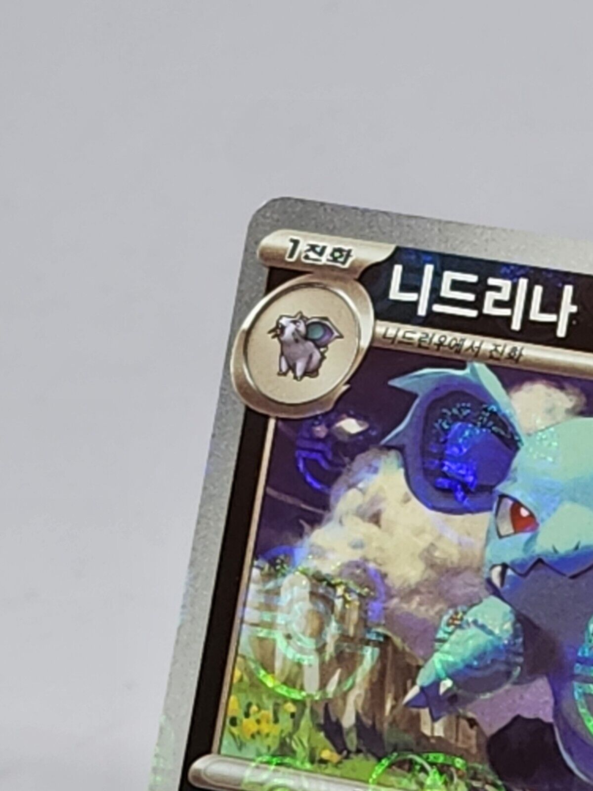 Nidorina Master Ball holo  030/165 SV2a Pokemon Card 151  Pokemon card dented