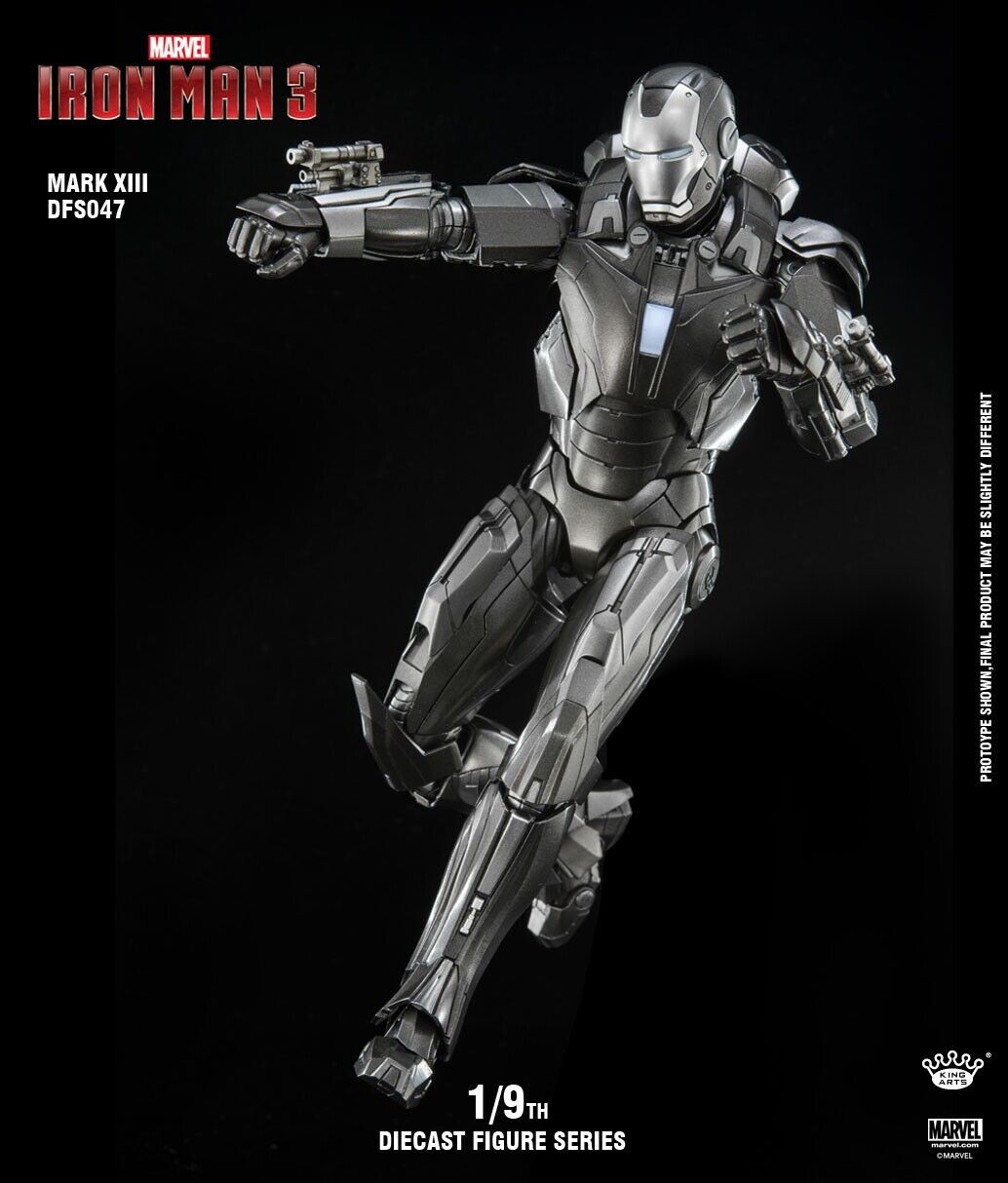 KING ARTS: DFS047  Iron Man 3 1:9 MK13 Hyper-Velocity Suit Prototype Mark 13