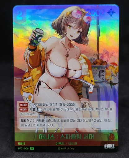 Anis Sparkling Summer SR HOLO BT01-006 Nivel Area Nikke NM Korean version