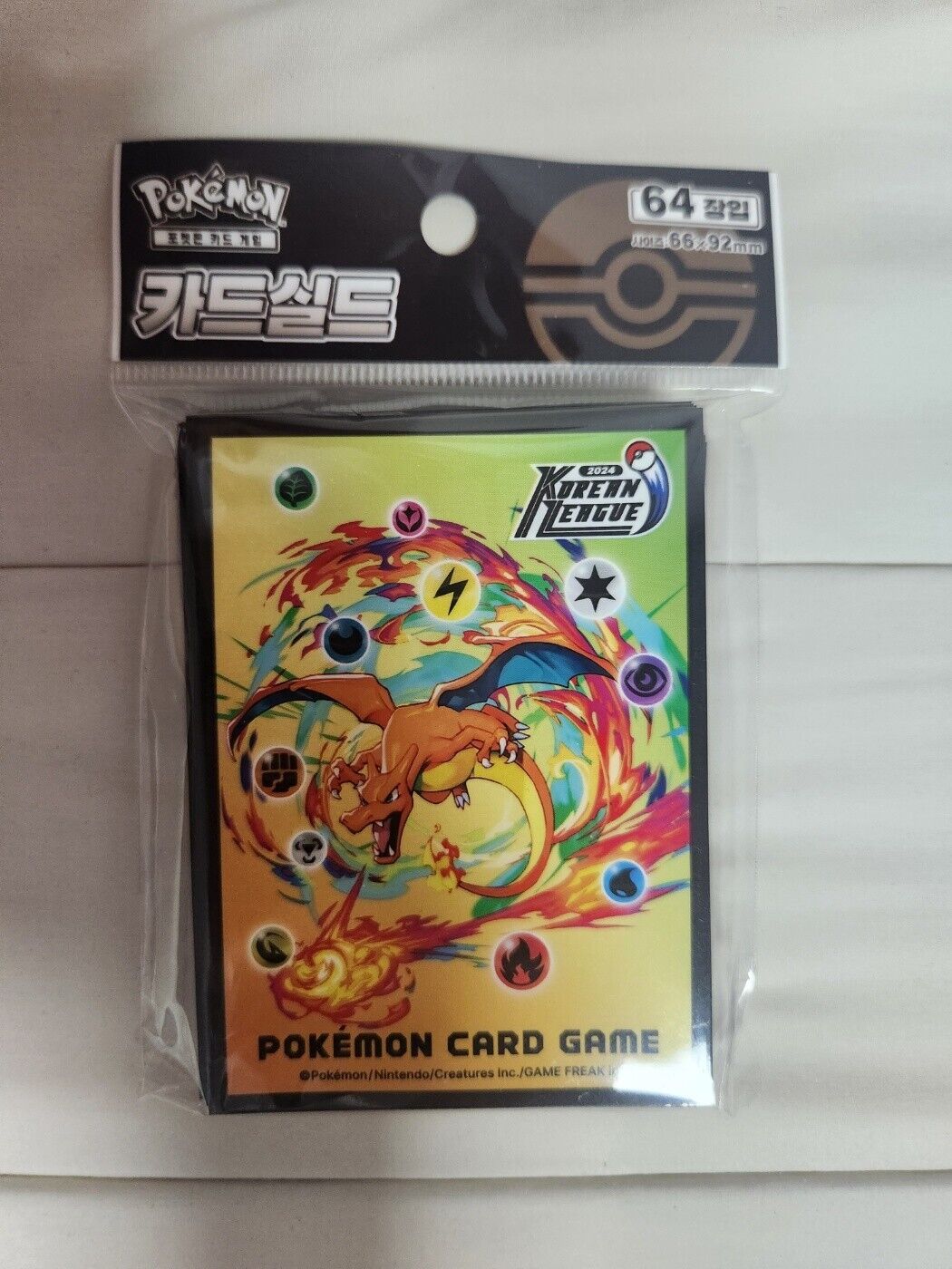 Charizard Pokemon Card sleeve card protector  2024 Korean League Exclusive 64ea