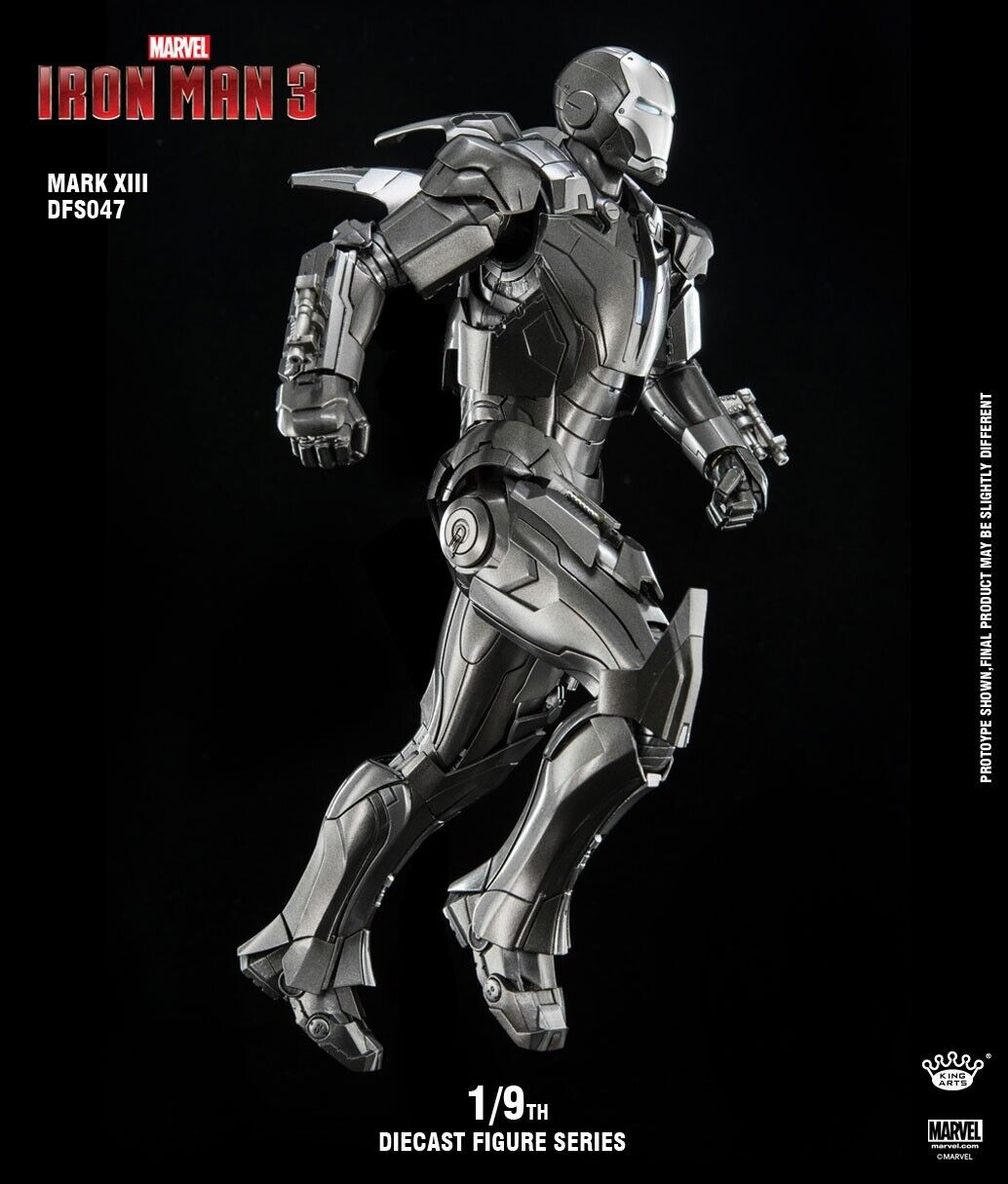 KING ARTS: DFS047  Iron Man 3 1:9 MK13 Hyper-Velocity Suit Prototype Mark 13