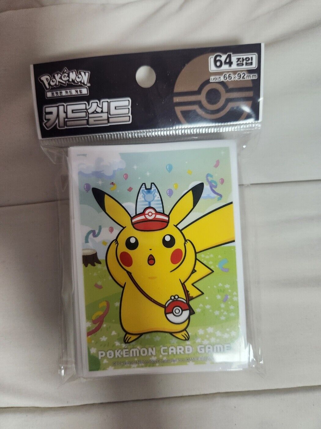 Pikachu Pokemon Card sleeve card protector  2023 Pokemon Korea Pop-up Exclusive