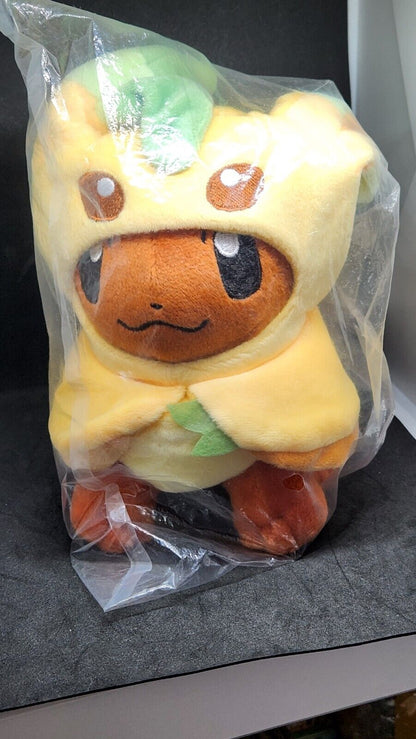 Eevee Poncho Leafeon Plush Pokemon Center Plush doll Sealeds